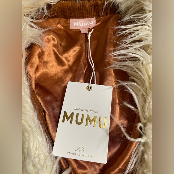 Show Me Your Mumu Penny Lane Coat Sienna Corduroy Jacket Faux Fur Trim NWT - Picture 8 of 15